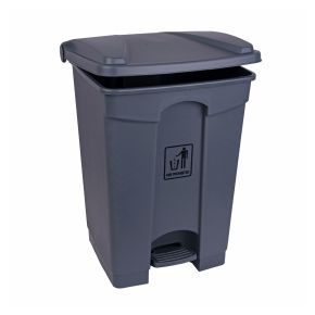 Bin, Pedal, Grey, 45L