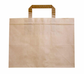 Paper Bag, Deep Gusseted, Kraft, 320 + 220 x 240mm