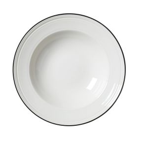Bead Black Band Soup/Pasta Plate 24cm (9 1/2")