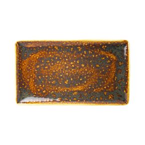 Vesuvius Amber Rectangle Three 32 x 19cm (12 1/2 x 7 1/2")
