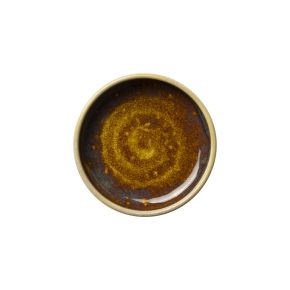 Aurora Vesuvius Amber Round Stacking Tray 10.25cm (4")