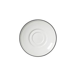 Bead Black Band Saucer 15cm (6")