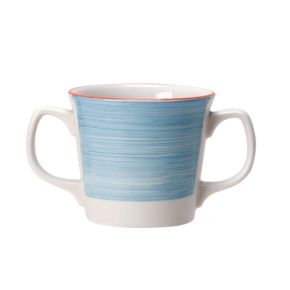 Rio Blue Double Handled Mug 28.5cl (10oz)