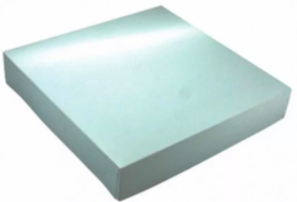 Cake Box, Wedding, 10 x 10 x 2.5", White, Lid Only