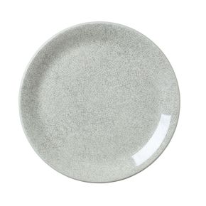 Ink Crackle Grey Coupe Plate 25.25cm (10")