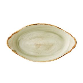 Craft Green Oval No4 Eared Dish 34 x 19cm (13 3/8 x 7 1/2")