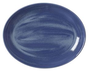 Revolution Bluestone Oval Coupe Plate 34.25cm (13 1/2")