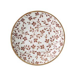Flora Brown Coupe Bowl 21.6cm 83.5cl (8 1/2" 29 2/5oz)