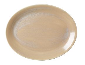 Revolution Sandstone Oval Coupe Plate 34.25cm (13 1/2")