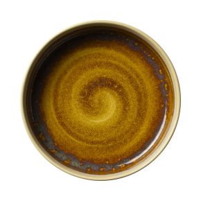 Aurora Vesuvius Amber Round Stacking Tray 20.25cm (8")