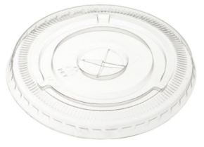 Flat Lid, 12oz, With Straw Hole, Coca Cola