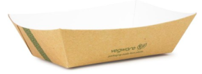 Food Tray, Kraft, Compostable, 6 x 4"