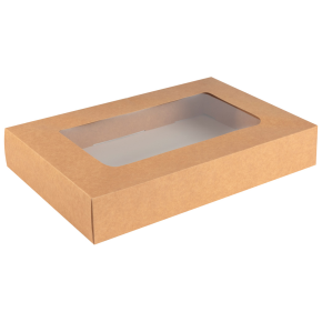 Platter Box, Window Box Only, Large, Kraft