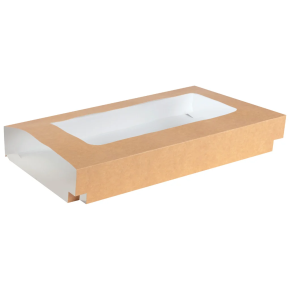 Platter Box, Window Sleeve Only, Large, Kraft