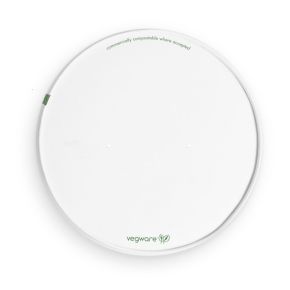 Flat Lid, Paper, PLA Lined, Vented, 185 Series