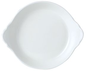 Simplicity White Round Eared Dish 21.5cm (8 1/2")