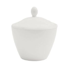 Simplicity White Harmony Covered Sugar Bowl 20cl (7oz)