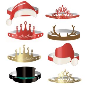 Paper Hats, Christmas, Adjustable Headband