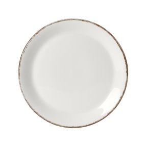 Brown Dapple Coupe Plate 15.25cm (6")