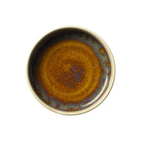 Aurora Vesuvius Amber Round Stacking Tray 16.5cm (6 1/2")