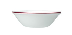 Bead Maroon Band Oatmeal Bowl 16.5cm (6 1/2")