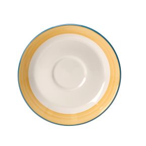 Rio Yellow Slimline Saucer 15.25cm (6")