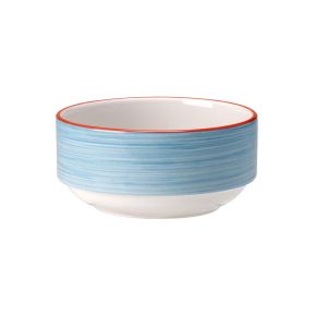 Rio Blue Unhandled Stacking Soup Cup 28.5cl (10oz)
