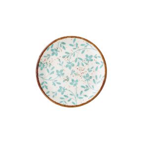 Flora Aqua Coupe Plate 15.25cm (6")