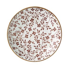 Flora Brown Coupe Bowl 25.5cm 120.25cl (10" 42 2/7oz)