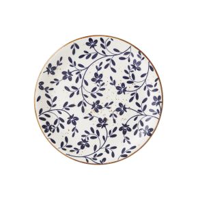 Flora Blue Coupe Plate 20.25cm (8")