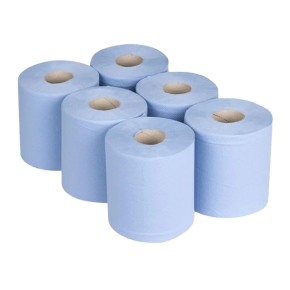 JanSan Centrefeed, 2Ply, Blue, 400 Sheet