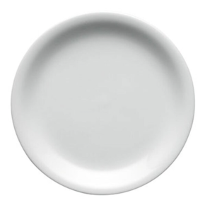 Plate, Narrow Rim, SuperWhite, 6.25"