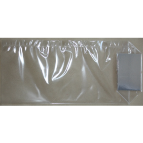 PolyProp Bag, Block Bottom Silver Card, 100x220mm