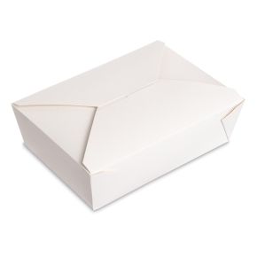 Snack Box, White, 49oz