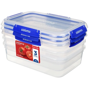 Containers, Polypropelene, Clip Top, 2L