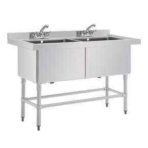 Pot Sink, Double, 2x100L, with Upstand