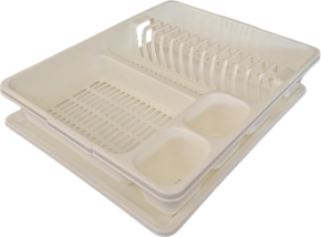 Dish Rack, White, 460x380mm