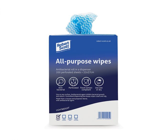 Cloth, All Purpose, Anti Bacterial, Blue (200)